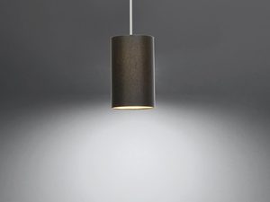 Miniatura 2 - Černá závěsná lampa LED s úzkým kloszu a zlatém interiéru