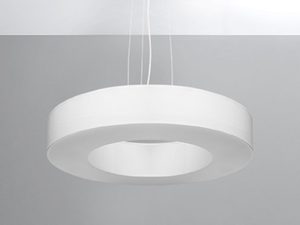 Miniatura 1 - Designová bílá LED lampa z centralnym otworem světelným