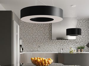 Miniatura 10 - Designová černá lampa LED nad stolem v aranžmá s mozaikou