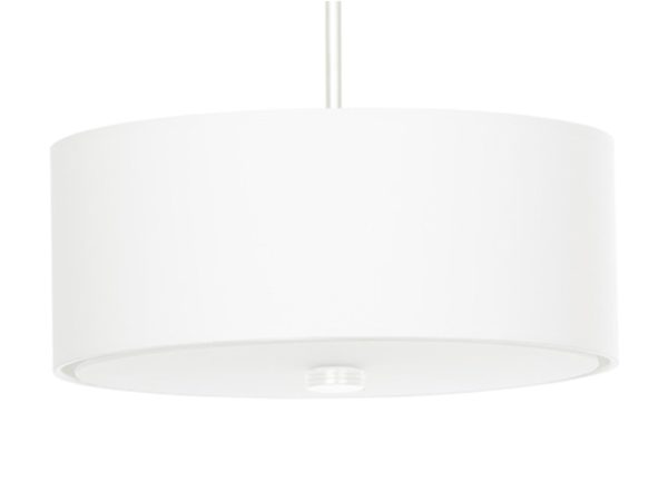 Cylindryczna bílá LED lampa závěsná z světlým světlem