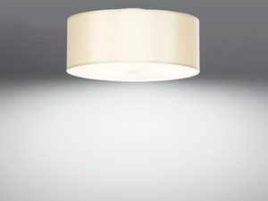Miniaturka 2 - Kremowa lampa LED sufitowa z miękkim kloszem