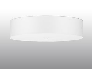 Miniaturka 7 - Biała lampa LED sufitowa w stylu nowoczesnym do jasnych wnętrz