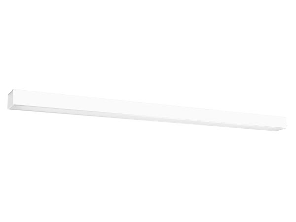 Biała lampa LED do salonu, ciepłe światło