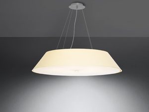 Miniaturka 3 - Designerska kremowa lampa LED wisząca o miękkim świetle