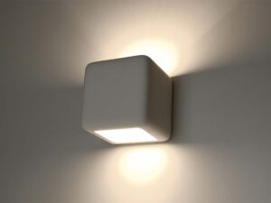 Miniaturka 2 - Nowoczesna lampa ścienna w kształcie sześcianu z miękkim światłem