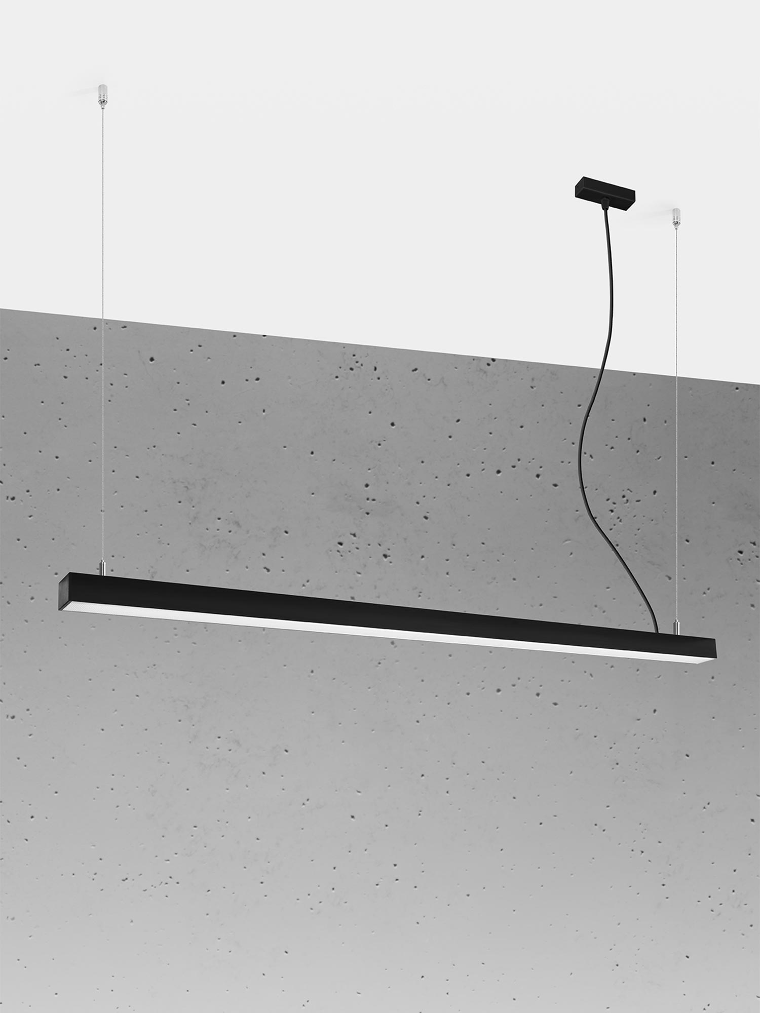 Lampa LED z aluminiową obudową do nowoczesnych, industrialnych wnętrz