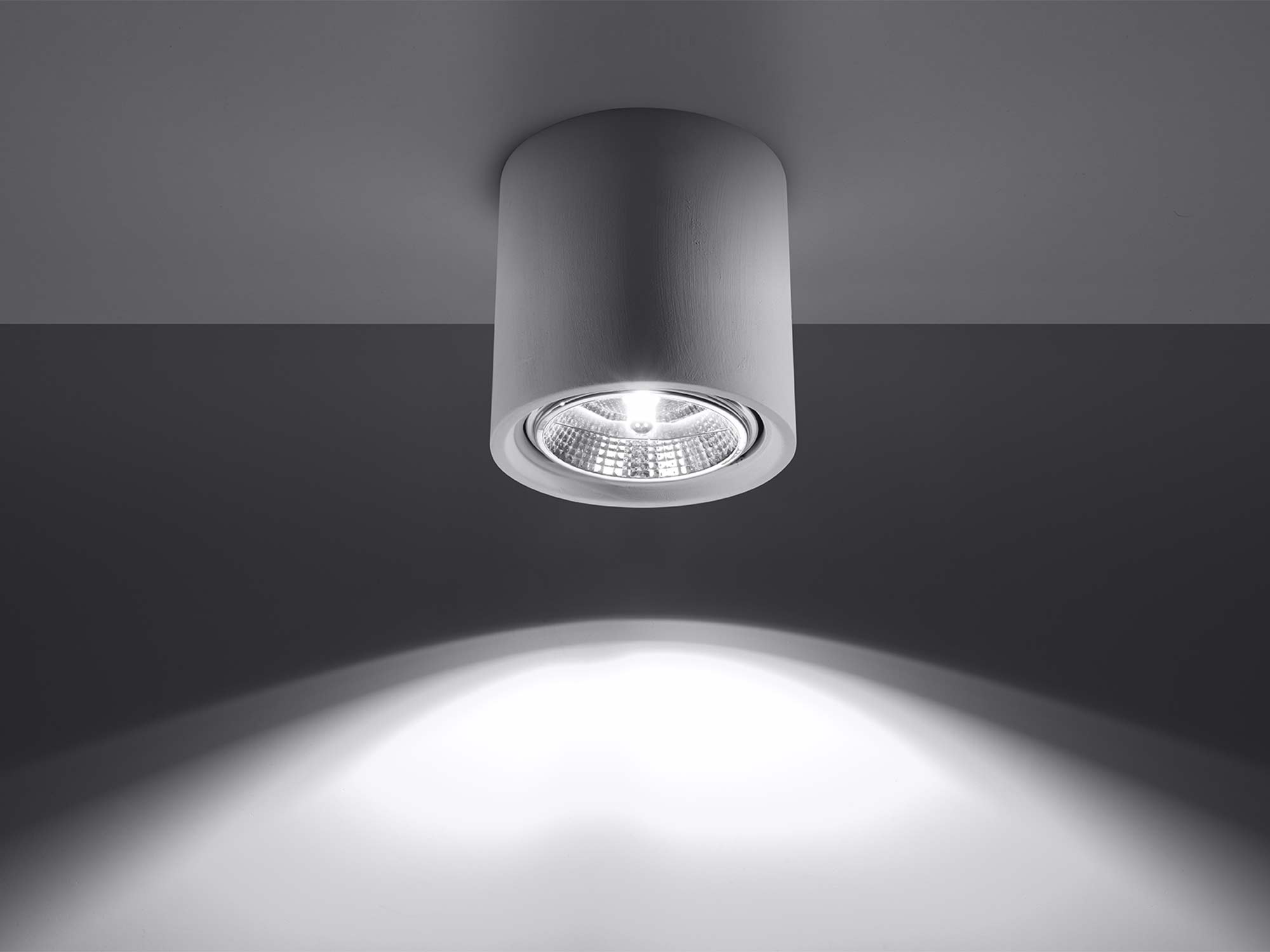 Lampa natynkowa LED o cylindrycznym kształcie – światło skierowane w dół Lampa natynkowa LED o cylindrycznym kształcie – światło skierowane w dół