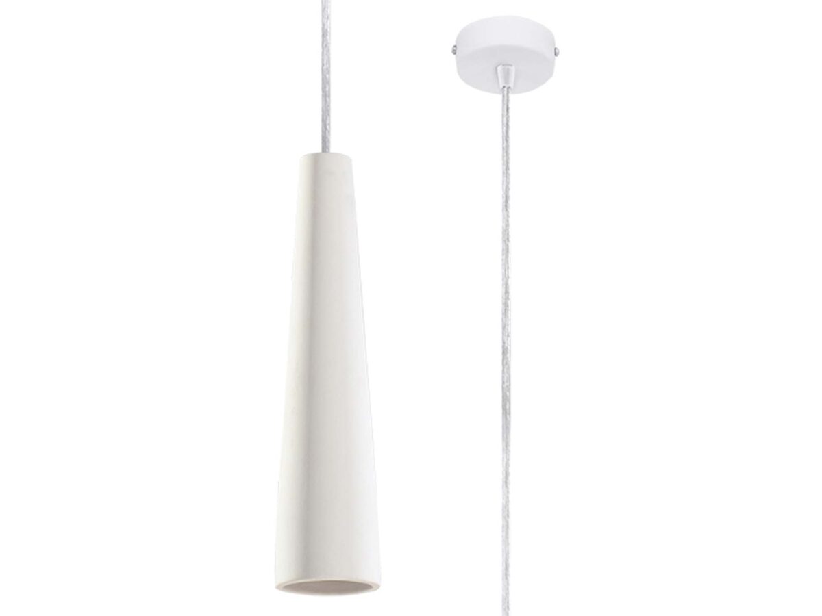 Moderne Keramik-Pendelleuchte weiß 8 cm GU10 ORADIXN