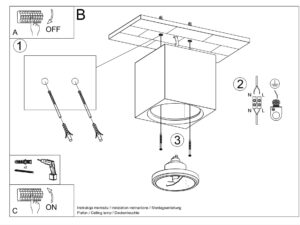 Miniaturka 7 - Instrukcja montażu lampy natynkowej typu downlight
