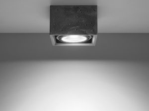 Miniatura 9 - Betonová oprawa LED v tvaru krychle, minimalistická