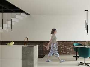 Miniaturka 5 - Potrójna lampa wisząca czarno-srebrna