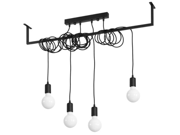 Designový lustr z žárovkami