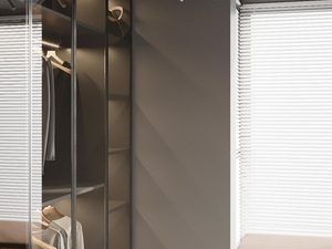 Miniaturka 10 - Lampa LED z reflektorami w ciemnym wnętrzu garderoby