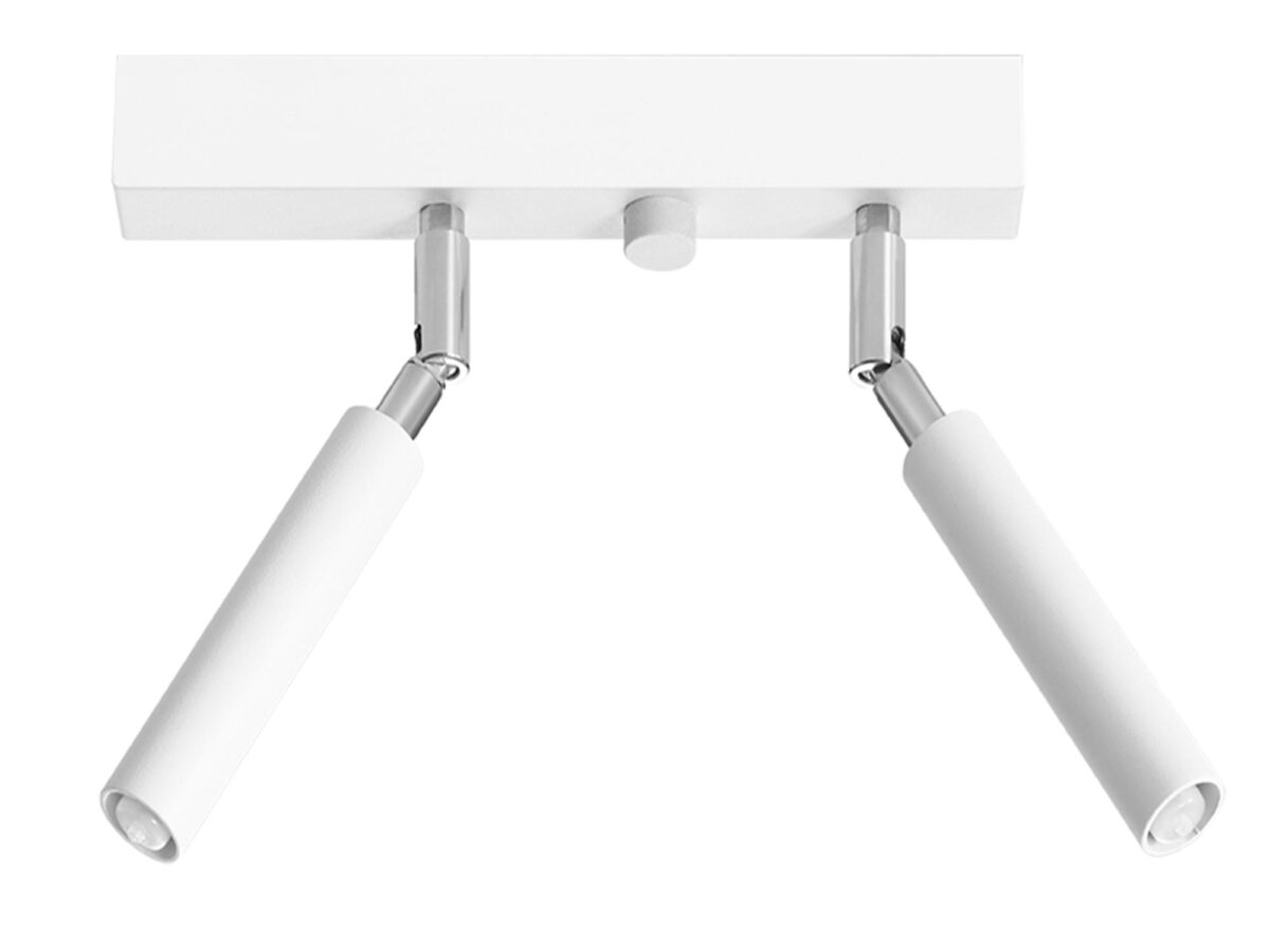 Elegante Aluminium-Deckenleuchte 2-flammig 25 cm URSA 2