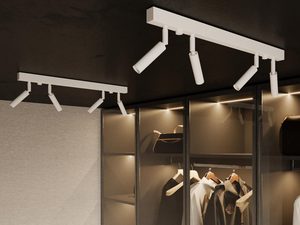 Miniaturka 11 - Biała podwójna lampa reflektorowa LED z ruchomą głowicą