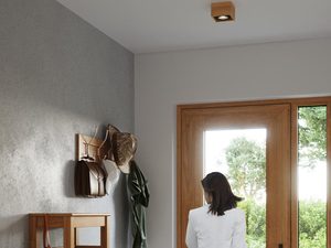 Miniatura 5 - Dřevěný stropní svítidlo LED zintegrowany z stropní vestavbou