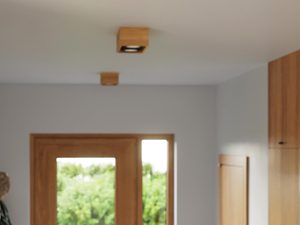 Miniatura 4 - Aranžmá interiéru s dřevěnou lampou LED na suficie