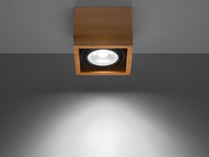 Miniatura 2 - Dřevěná oprawa LED z jedním zdrojem světla, skandinávský styl