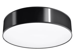 Miniatúra 11 - Designerská čierna LED stropná lampa s mliečnym tienidlom