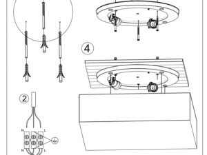 Miniatura 10 - Návod k montáži závěsné lampy LED z rámem geometrickou