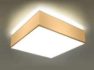 Miniatura 8 - Čtvercová LED lampa stropní z rámečkem v barvě zlatým