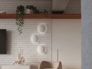 Miniatura 6 - Aranžmá obývacího pokoje s bílými kinkietami LED ve stylu minimalistickém