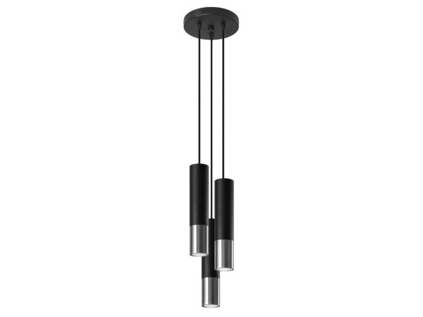 Minimalistyczna lampa LED wisząca z trzema tubami