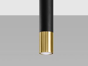 Miniatura 7 - Designový LED nástěnné svítidlo z czarno-zlatou tubusem