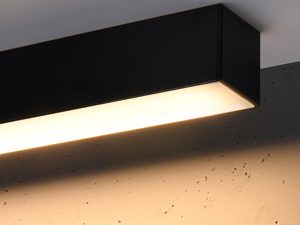 Miniaturka 4 - Nowoczesna lampa ścienna LED z czarną obudową