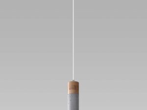 Miniaturka 1 - Wisząca lampa z jednym cylindrycznym kloszem z betonu
