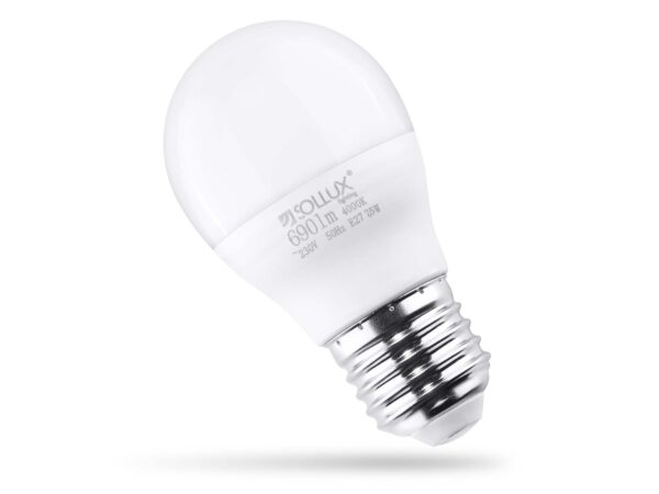 Kulová LED žárovka E27 Solux z trzonkiem E27