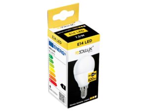 Miniatura 1 - LED žárovka E14 Solux o mlecznym povrchové úpravě, tvar kulový