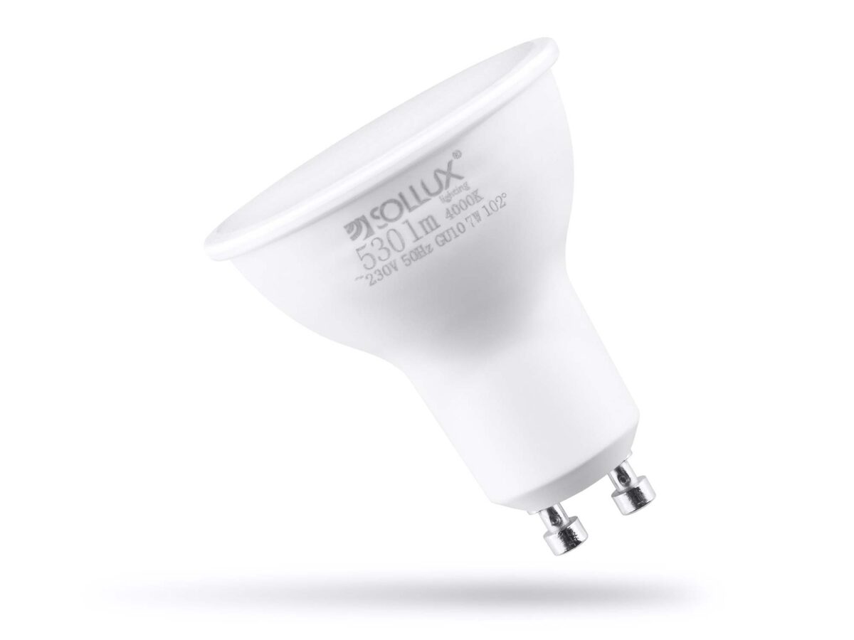 LED Leuchtmittel GU10 7W 4000K 530lm 5 cm SOL-0973