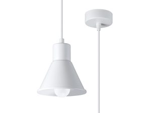 Miniatúra 9 - LED lampa s bielym tienidlom na bielom závese