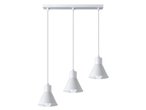 Miniatura 3 - Moderní LED lampa se třemi bílými stínidly, montáž stropní