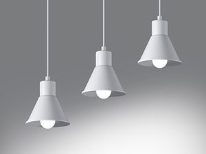 Miniatura 5 - Designové LED svítidlo se třemi bílými stínidly v retro stylu