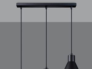 Miniatura 2 - Moderní černá závěsná LED lampa z čtyřmi stínidly