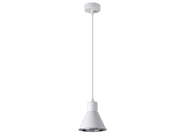 LED-Leuchte mit weißem Reflektor für die Küche im skandinavischen Stil