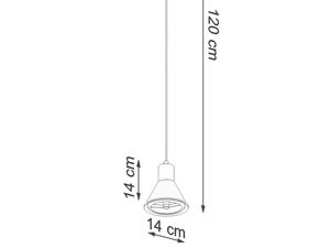 Miniatura 6 - Závěsná LED lampa s černým kuželovým stínidlem