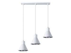 Miniatúra 8 - Designerská biela závesná lampa s tromi svetelnými bodmi