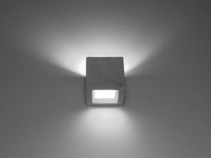 Miniatura 2 - Krychlový LED nástěnné svítidlo s betonu a světlem skierowanym v spodek