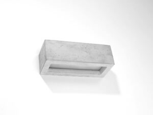 Miniatura 1 - Betonová svítidlo nástěnná s lehkou strukturou a wbudowanym zdrojem světla