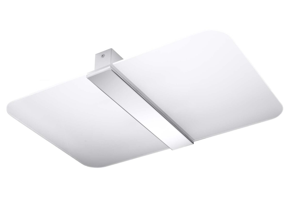 Moderne Deckenleuchte aus Chrom und Glas 30 cm NOVA
