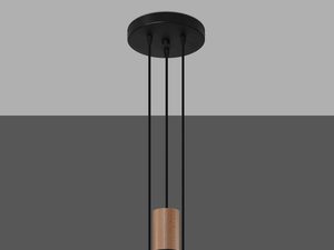 Miniatura 6 - Moderní závěsná lampa černo-zlatá do jídelny