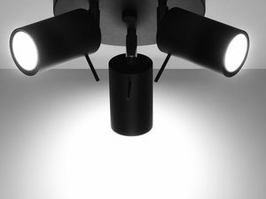 Miniatura 5 - Černé stropní LED svítidlo se třemi reflektory v industriálním stylu