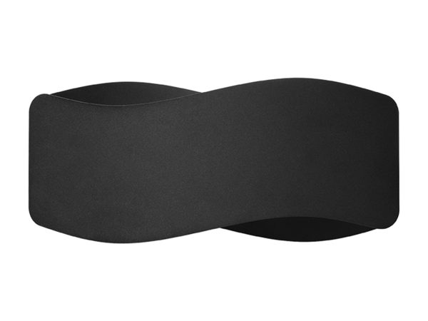 LED-Wandleuchter mit gebogenem Profil in Schwarz