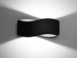 Miniatura 2 - Černo-bílý LED nástěnné svítidlo o moderním organicznym designie