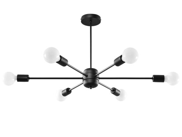 Geometrická lampa se šesti zdroji světla