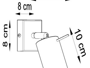Miniatura 6 - Technické schéma nástěnného svítidla LED