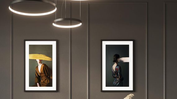 Miniaturka 6 - Nowoczesna lampa LED w białym wykończeniu do eleganckiego wnętrza